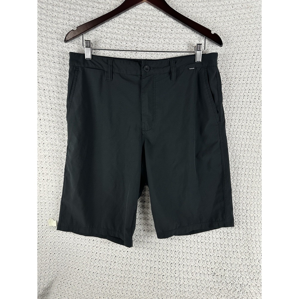 Hurley Phantom Hybrid Shorts Black Stretch Boardshorts Mens Size 32 Quick Dry